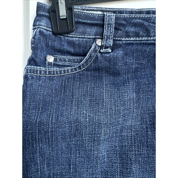 Lacoste Denim Distressed Mini Skirt Women's 34 Straight Short Y2k VTG - Picture 3 of 10